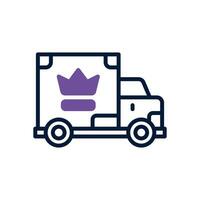 truck dual tone icon. vector icon for your website, mobile, presentation, and logo design.