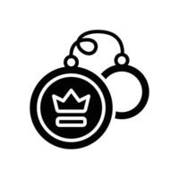 keychain glyph icon. vector icon for your website, mobile, presentation, and logo design.