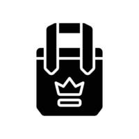 tote bag glyph icon. vector icon for your website, mobile, presentation, and logo design.