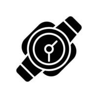 watch glyph icon. vector icon for your website, mobile, presentation, and logo design.