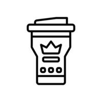 vaso línea icono. vector icono para tu sitio web, móvil, presentación, y logo diseño.