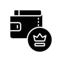 wallet glyph icon. vector icon for your website, mobile, presentation, and logo design.