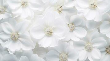 White Flower Background. AI Generated photo