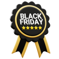 3D icon black friday discounts. Label guarantee black friday . png