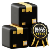 3D icon black friday discounts. Label guarantee black friday . Perfect for promotional graphics or marketing materials for the annual shopping event. png
