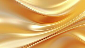 Metallic Wavy Liquid Abstract Background for Tech Innovation Design. AI Generated photo