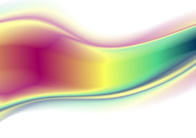 coloré écoulement chromatique holographique dynamique vagues png