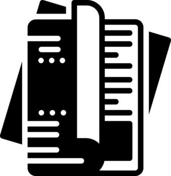 solid icon for mag vector