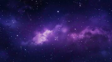Galactic Space Wallpaper in Dark and Light Violet Hues. AI Generated photo