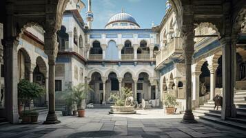 Architectural Wonders of the Ottoman Empire. AI Generated photo