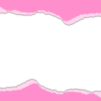 pink torn paper with space for text. png