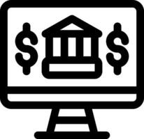 esta icono o logo bancario icono o otro dónde eso explica el finanzas, negocio o acerca de el banco etc y lata ser usado para web, solicitud y logo diseño vector