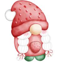 Gnome wears a fruit hat png