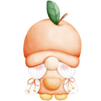 gnome bär en frukt hatt png