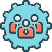 color icon for administrators vector