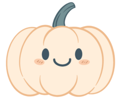 Cute pumpkin character isolated  on png for Thanksgiving  elements