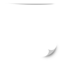 sheet of paper on white png