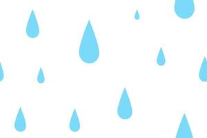 vector ilustración sin costura gotas modelo. gotas de lluvia en el ventana. gotas modelo. primavera resumen antecedentes en sombras de azul. azul agua soltar icono aislado en blanco antecedentes.