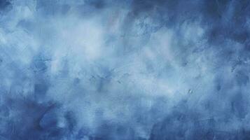 Dark Blue Grunge Texture Abstract Watercolor Paint Background for Banners. AI Generated photo