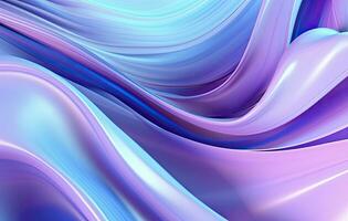 Abstract Liquid Flow Background in Blue and Purple with Light Sky-Blue Fabric Effects. AI Generated photo