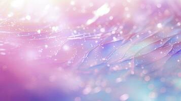 pastel arco iris Brillantina y rosado fantasía galaxia con inspirado en sirenas bokeh cielo. ai generado foto