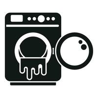 roto agua lavar máquina icono sencillo vector. Servicio accidente vector