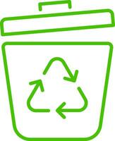 basura residuos línea icono ilustración vector