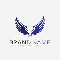 Wings logo vector icon symbol illustration design template