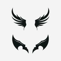 Wings logo vector icon symbol illustration design template