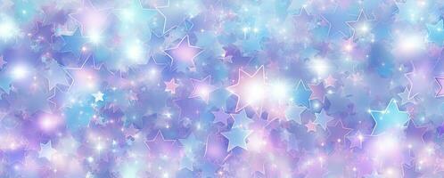 Colorful Stars Background in Light Purple Tones. AI Generated photo