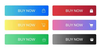 Buy now buttons. Add to cart button. Buy now button template. Set of buy now template vector