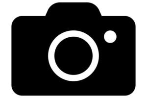 Photo camera. Camera symbol in black. vector