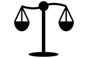 Balance symbol. Scale sign. Equality sign. vector