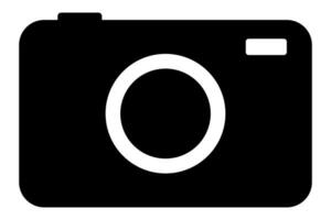 Photo camera. Camera symbol in black. vector