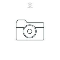 Camera icon symbol vector illustration isolated on white background