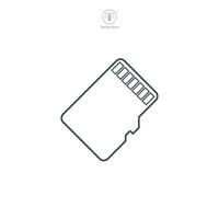 Memory Card icon symbol vector illustration isolated on white background