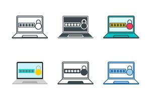 Two Step Verification icon collection with different styles. 2fa multifactor verification icon symbol vector illustration isolated on white background