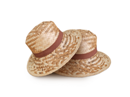 Beach straw hat isolated  PNG transparent