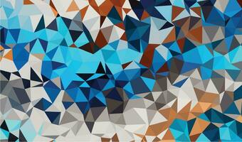 Abstract background with low poly design vector