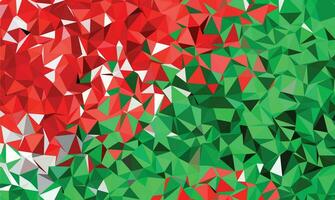 Backgrounds, geometric patterns, red, green and white for Christmas. vector