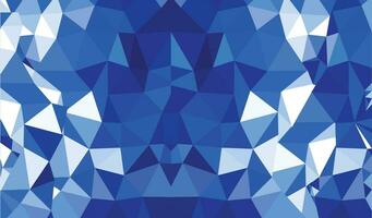 Low poly background blue geometric vector