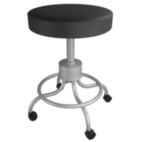 cirkel laboratorium stoel clip art vlak ontwerp icoon geïsoleerd Aan transparant achtergrond, 3d geven geneesmiddel en Gezondheid concept png