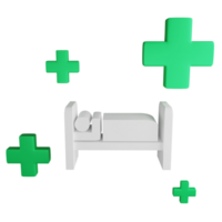 Body recovery symbol clipart flat design icon isolated on transparent background, 3D render medication and health concept png