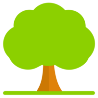 A cartoon tree with a large png