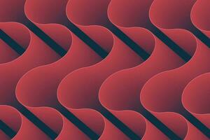 Abstract wallpaper with a rich, red wavy pattern, featuring smooth twists and flowing curves that create a dynamic and modern visual texture vector