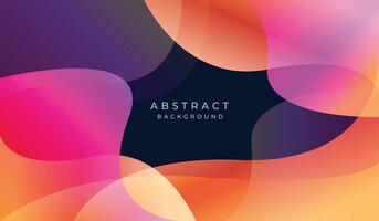 Wave abstract gradient background template. vector