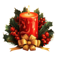 Navidad regalo velas hermosa brillante color . ai generado png