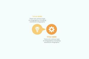 Presentation Business Circle Infographic Template With Two Step Elements Vector Illustration
