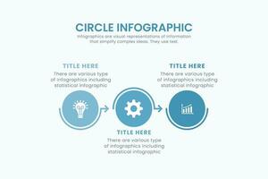 mínimo negocio circulo infografía diseño modelo para ciclismo diagrama. presentación y redondo cuadro. negocio concepto con 3 etapas moderno plano vector ilustración para datos visualización.