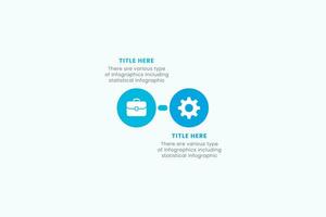 Presentation Business Circle Infographic Template With Two Step Elements Vector Illustration